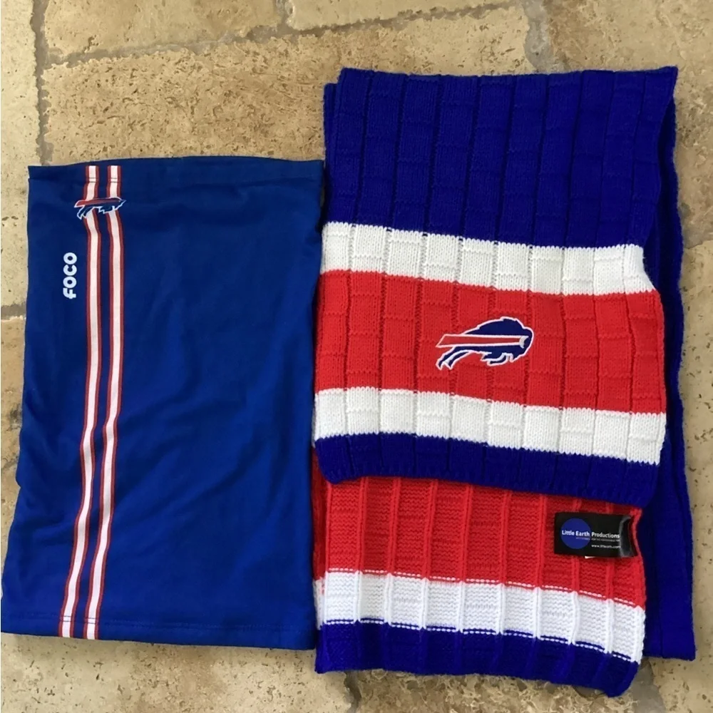 Buffalo Bills knitted scarf& FOCO NECK AND FACE COVER R3